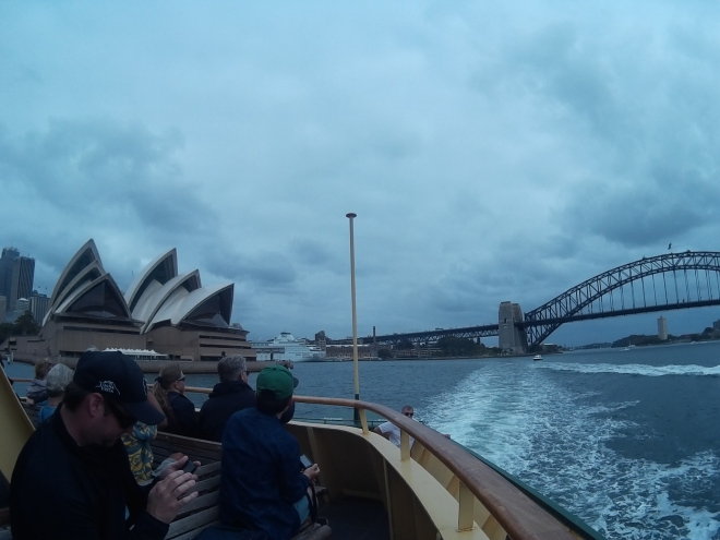 Took a ferry from Circular Quay to Manly Beach (~40mins). Had a really good view of the Sydney Opera House and the Sydney Harbour Bridge.